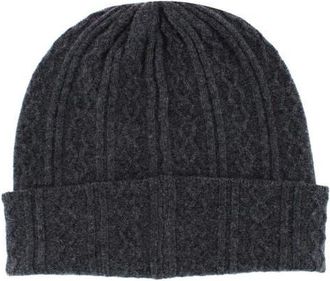 Trafalgar Store The Windsor Merino Wool Cable Knit Beanie in Grey at Nordstrom