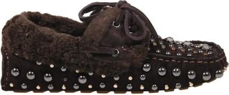 Strategia Schoenen, Dames, Bruin, 36 EU, Velour Loafer