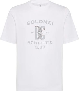 Brunello Cucinelli Jersey T-shirt in White at Nordstrom, Size Xxx-Large Eu