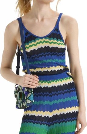 Maliparmi Stripe Tank In Blue