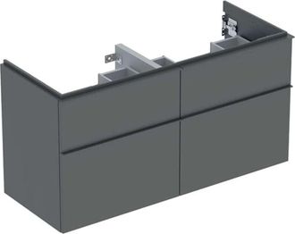 Keramag Keramag - Geberit Icon Mueble Bajo Lavabo Para Lavabo Doble, 4 Cajones