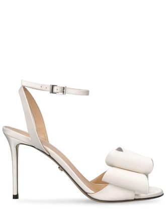 【関税込み】MACH & MACH ヒールサンダル Mach & Mach Crystal-Embellished Bow 95mm Satin Mules, Brand
