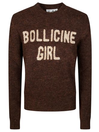 MC2 Saint Barth Gc New Queen Alpaca Bubbles Girl Rhinestone Sweater
