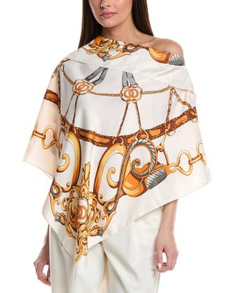 La Fiorentina Chain Print Poncho