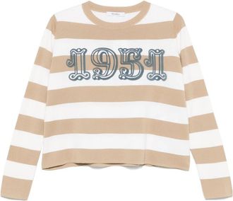 Max Mara Striped Round-neck Sweater