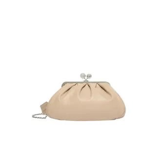 Max Mara Tassen, Dames, Beige, ONE Size, Leer, Pasticcino Bag