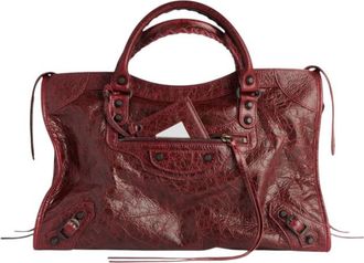Balenciaga Red Le City Medium Tote