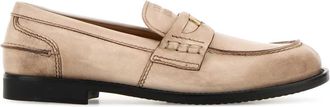 Miu Miu Sand Leather Loafers