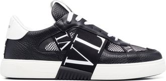 Valentino Garavani VL7N panelled sneakers - men - Calf Leather/Calf Leather/Rubber/Fabric - 45 - Black
