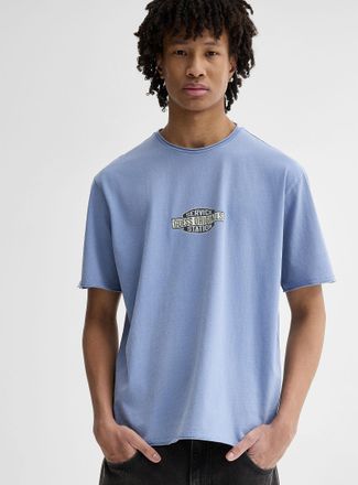 Guess Mens Service station logo T-shirt