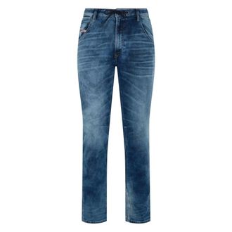Diesel Slim-fit Jeans, male, Blue, Size: W28 Krooley Jogg Jeans