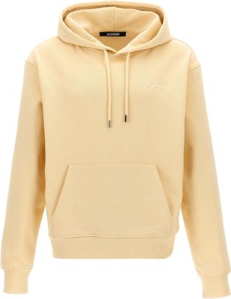 Jacquemus Heren, Sweatshirts & Hoodies, Beige, Maat: 2XL Katoen