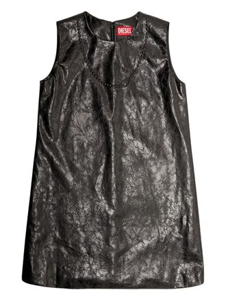 Diesel D-Ares logo-embossed mini dress - Black