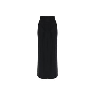 Maison Margiela Rokken, Dames, Zwart, S, Wol, Wolrok met split