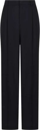 Pantaloni Torino Wijde Broeken - Dames - Wijde Broeken - Zwart - M - Leer - Broeken