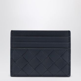 Bottega Veneta Card holder Abyss/Cypress in Intrecciato