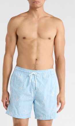Trunks Surf & Swim Co. Sano 6.5-Inch Swim Shorts in Pale Blue at Nordstrom Rack, Size X-Large