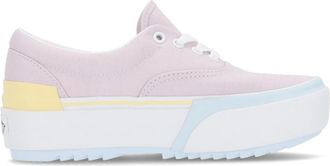 Vans Pastel Lage Sneaker met Plateau - Dames - Sneakers - Roze - 39 EU - Schoenen