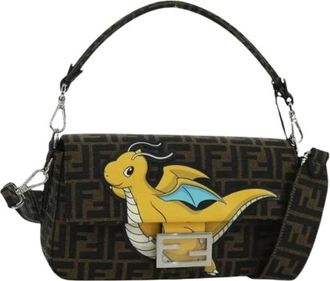 Fendi Pre-owned Vintage Zucca Schoudertas - Dames - Vintage Schoudertas - Zwart - ONE Size - Vintage