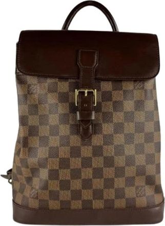 Louis Vuitton Pre-owned Damier Canvas Rugzak - Dames - Vintage Rugzakken - Bruin - ONE Size - Vintage