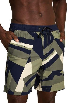 Rhone Pursuit 7-Inch Unlined Training Shorts in Smokey Olive Color Block at Nordstrom, Size Xx-Large