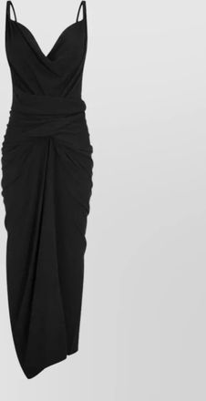 Rick Owens draped midi dress