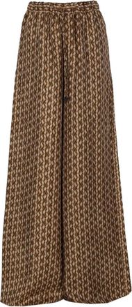 Max Mara Dames, Broeken, Bruin, Maat: M Zijde