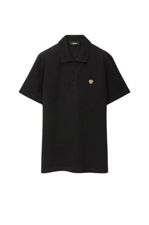 Versace POLO PIQUET MEDUSA EMBROIDERY Size: XXL, colour: BLACK