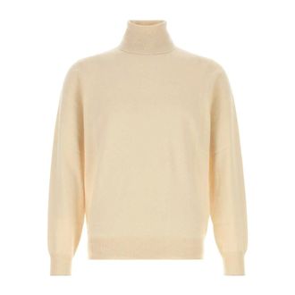 Brunello Cucinelli Cashmere Turtleneck - male - Brunello Cucinelli - Cashmere Knitwear - Beige - XL - Knitwear