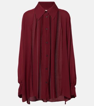 Khaite Blusa Ceelo in seta trasparente