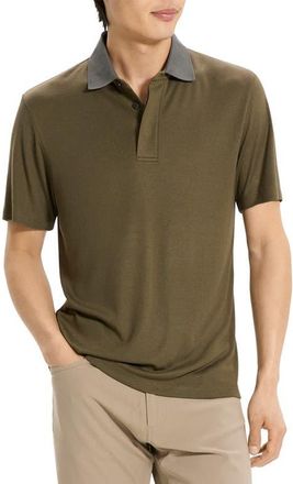 Theory Kayser Anemone Milano Polo in Duffle - Grey at Nordstrom, Size Xx-Large