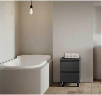 Savini Savini - Carrellino Multiuso 4 ruote - 41x44x58 cm - Colore Antracite