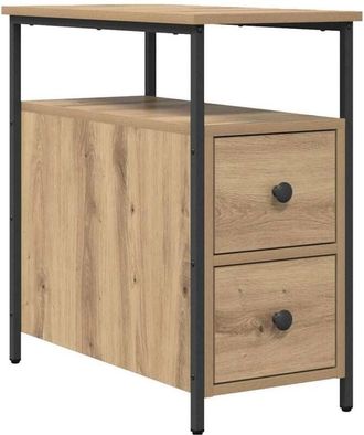 vidaXL Vidaxl - Armario de Noche con cajón Roble artisan 30 x 60 x 60 cm