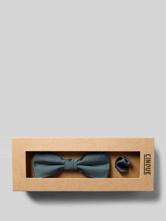 Cinque Fliege und Einstecktuch aus Seide Modell PIO in Schilf, Gr&ouml;&szlig;e 1