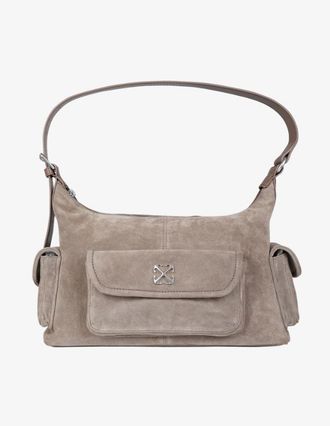 Off-white Dumbo.B Umh&auml;ngetasche aus Wildleder