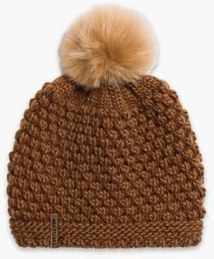 Turtle Fur Snowfall Pom Slouch Beanie in Camel at Nordstrom