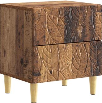 vidaXL Mesita De Noche Madera Envejecida 43 X 34,5 X 48 Cm Vidaxl
