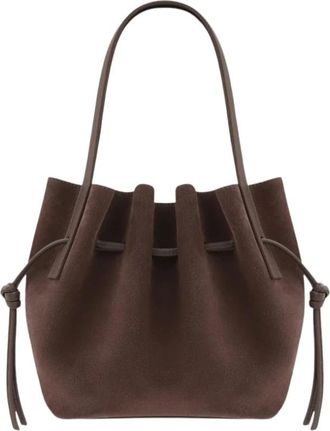 Yuzefi Scallop Mini Tote - Dames - Schoudertassen - Beige - ONE Size - Leer - Tassen