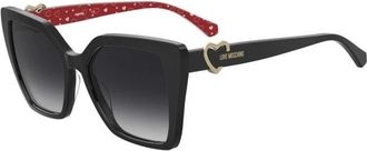 Love Moschino Mol 067/S Zonnebril - Dames - Zonnebrillen - Zwart - 54 MM - Leer - Accessoires