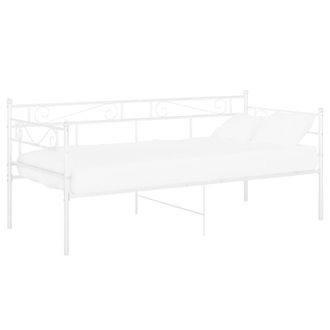 Berkfield Home Sofa Bed Frame White Metal 90x200 cm