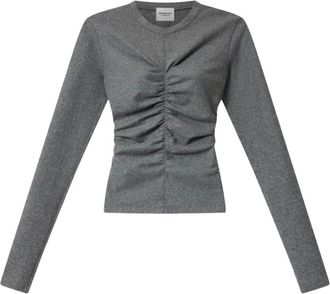 Isabel Marant Tops, Dames, Grijs, XS, Wol, Delesa Top