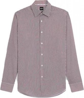 HUGO BOSS H-Joe Shirt - Heren - Zakelijke Overhemden - Veelkleurig - M - Katoen - Overhemden