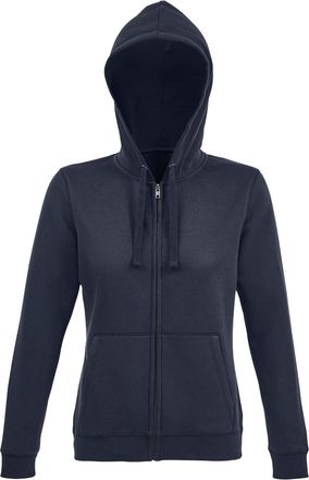 SOLS Dames/Dames Spike Full Zip Hoodie (Franse marine)