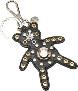 Prada Pre-owned Accessories, female, Black, Size: ONE SIZE Pre-owned Vintage Keyring