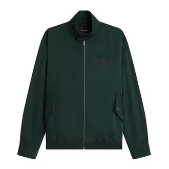 Fred Perry Harrington Jas - Heren - Zomerjassen - Groen - XL - Katoen - Jassen