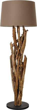 Global Interiors Design Stehlampe Wild Nature aus Teakholz, ø 55 x 158 cm