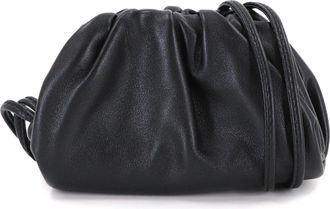 Bottega Veneta Black Leather Coin Purse/Coin Case (Pre-Owned)