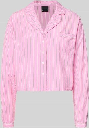 Gina Tricot Relaxed Fit Pyjama-Oberteil mit Brusttasche in Pink, Gr&ouml;&szlig;e XL