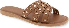 Splendid Samira Studded Slide Sandal in Caramel at Nordstrom Rack, Size 9.5
