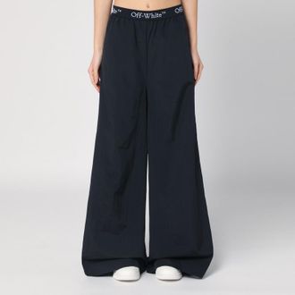Off-white Wide black nylon pants